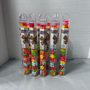 Lot of 10 Ankyo Building Blocks Mini Hashtag Design Multicolor 72 in each Tube